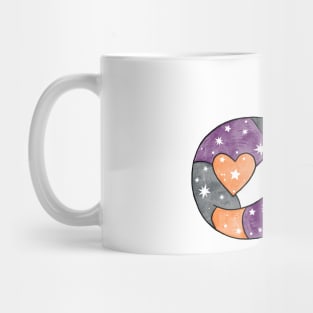 Halloween Calico Cat with Stars Mug